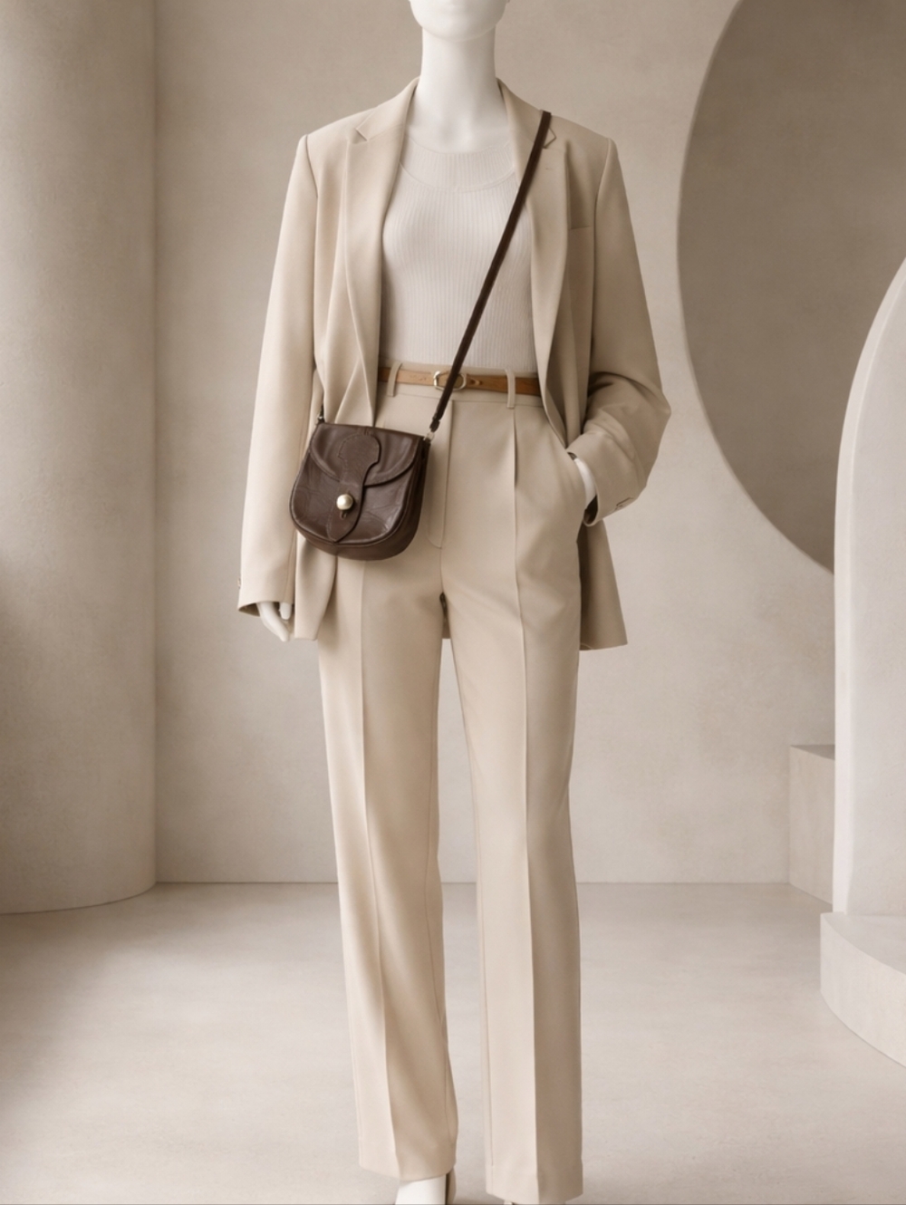 Small Leather Co-lab crossbody bag